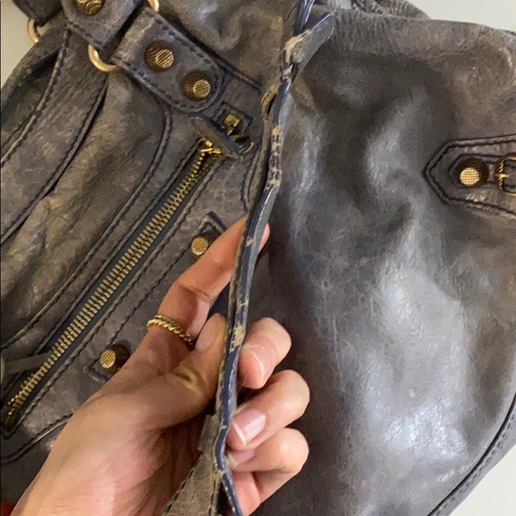 Balenciaga motorcycle bag with rosegold hardware - Picture 4 of 12